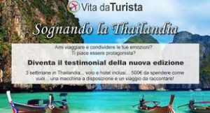 “Sognando la Thailandia”, iscrizioni al concorso fino al 22 gennaio