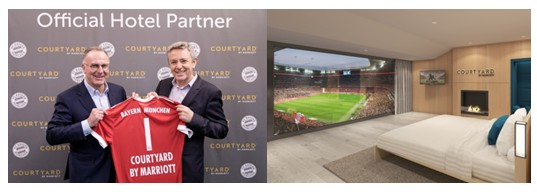 Courtyard by Marriott fa coppia con l’FC Bayern