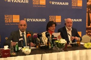 O’Brien: «Ryanair porterà in Giordania 500.000 passeggeri europei»