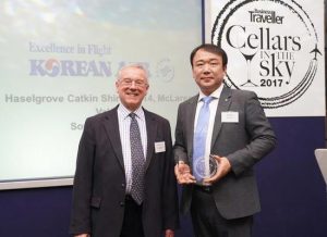 Korean Air premiata per il miglior vino rosso in Business Class