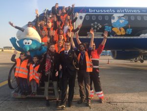 Brussels Airlines a Linate con l’Aerosmurf, quinta livrea icona del Belgio