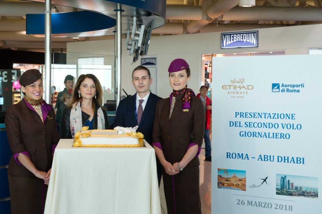 Adr ed Etihad: al via il secondo volo Roma – Abu Dhabi