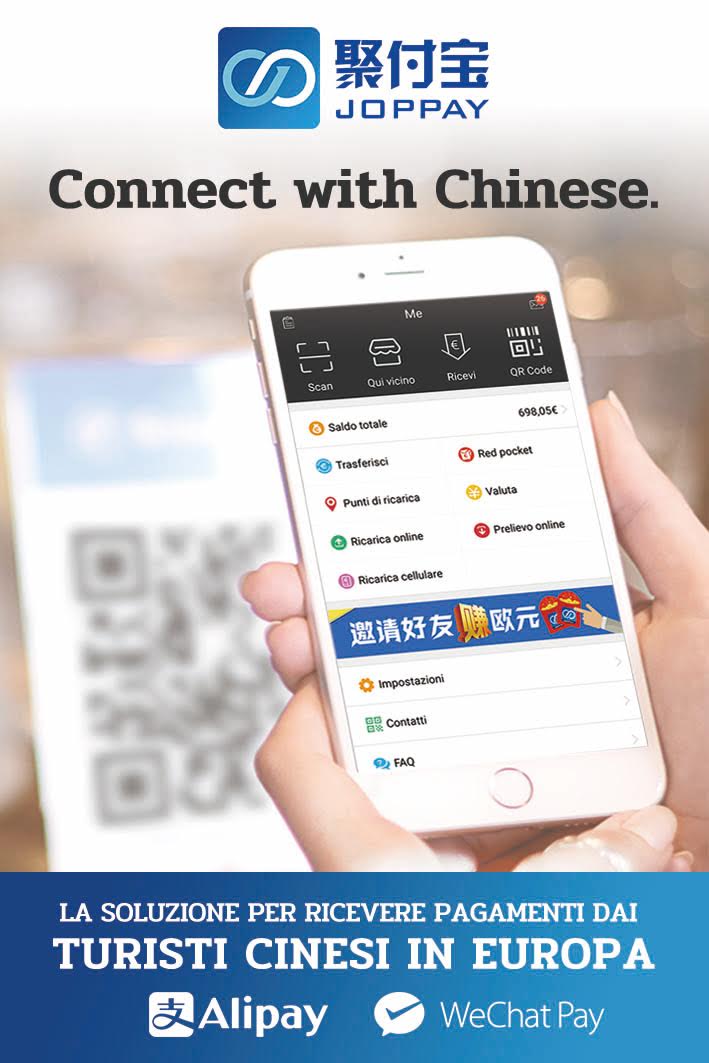 Hubsolute si allea con JopPay: obiettivo, i turisti cinesi