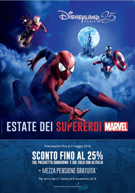 Disneyland Paris, al via una promo a tema Marvel