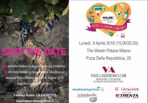 Aerolineas Argentinas sponsor del Malbec World Day a Milano