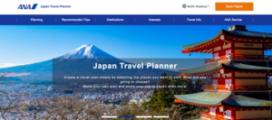 All Nippon Airways lancia il portale Japan Travel Planner