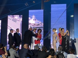 Msc Seaview, battesimo a Genova per la nave più grande mai costruita in Italia