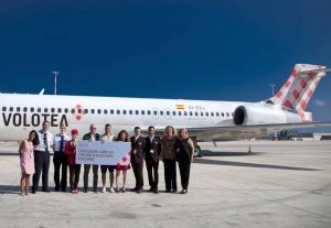 Volotea, un anno di voli gratis per il passeggero numero 2 milioni