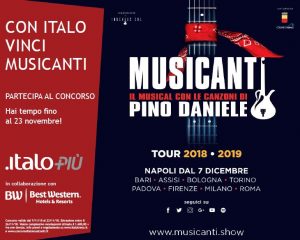 Italo: nuovo concorso abbinato al musical Musicanti
