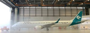 Air Dolomiti: debutta il primo Embraer con la nuova livrea