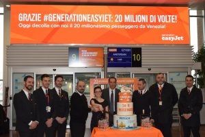 EasyJet a Venezia: 20 milioni passeggeri dal 1998 ad oggi