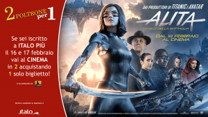 Promozione Italo “2 poltrone per 1”: è la volta di “Alita – Angelo della Battaglia”