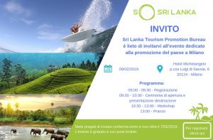 Riflettori puntati sullo Sri Lanka l’8 febbraio a Milano