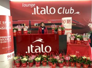 Italo, l’8 marzo ortensie e gardenie per tutte le donne