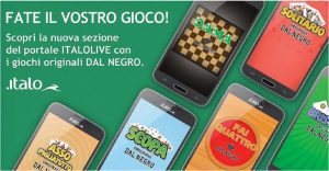 Italo Live: nuova sezione Giochi in partnership con Digitalmoka