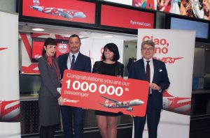 Ernest Airlines festeggia a Malpensa il suo primo milione di passeggeri