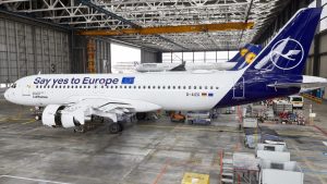 “SayYesToEurope”, un Airbus di Lufthansa per promuovere le elezioni europee