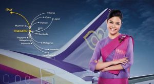 Thai Airways promuove i voli oltre Bangkok, verso Cina e Giappone