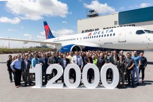 Airbus consegna il suo 12.000° aeromobile: un A220 Delta Air Lines