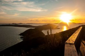 Tramonto alle Isole Vergini Britanniche