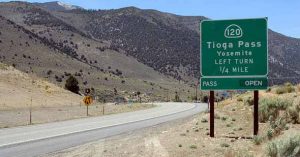 Yosemite Park, la Tioga Road riapre il 1° luglio per la stagione 2019