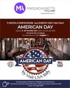 Il Massachusetts a Cagliari per l’American Day del 21 settembre