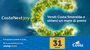 Arriva CostaNext Joy: premi per le adv che venderanno Costa Smeralda