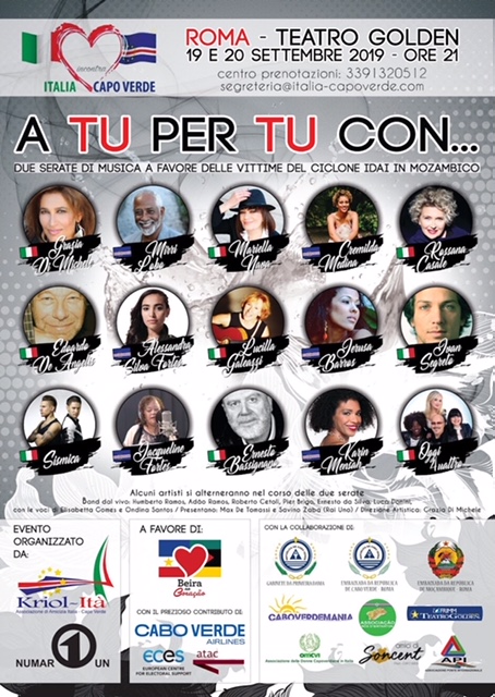 Italia incontra Capo Verde in un evento musicale benefico a Roma