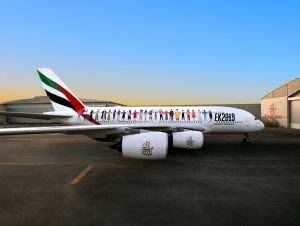 Emirates dedica una livrea dell’A380 alla diversità delle culture