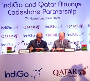 Qatar Airways e IndiGo accordo in codeshare, voli operativi a dicembre