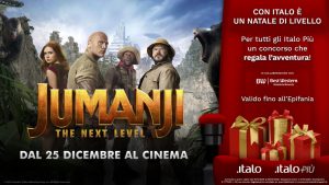 Italo, riparte “2 poltrone per 1” al seguito di “Jumanji: the next level”