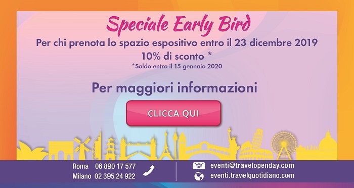 TOVE, sconto del 10% per prenotazioni entro il 23 dicembre 2019