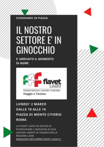 Fiavet Lazio aderisce alla manifestazione del 2 marzo a Montecitorio