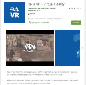 Enit Italia Virtual Reality, l’app gratuita per viaggiare nel nostro Paese