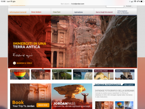 Giordania rilancia il sito web, nuovi contenuti e spunti social