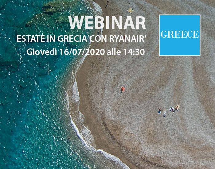 “Estate in Grecia con Ryanair”: il webinar del 16 luglio