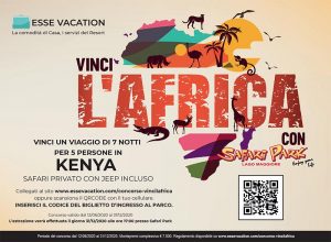 Esse Vacation: al via concorso per scoprire la natura del Kenya in collaborazione con il Safari Park di Pombia