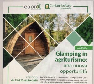 Glamping in agriturismo, a ottobre il corso di Confagricoltura Lombardia