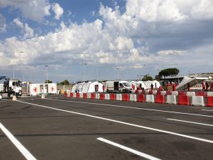 A Fiumicino è attivo da domani il più grande drive-in per test Covid del Lazio