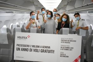 Volotea, in otto anni 2 milioni di passeggeri trasportati su Genova