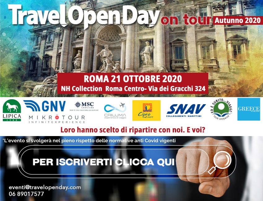 Travel Open Day: il 21 ottobre a Roma