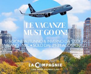 La Compagnie: tariffe speciali per le prenotazioni fino al 31 agosto su autunno e inverno