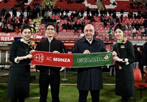 Eva Air presenta ufficialmente ai tifosi la partnership con l’AC Monza