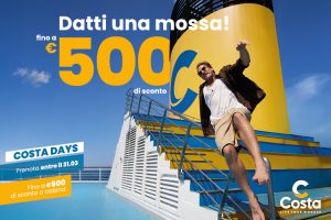 Sono arrivati i Costa Days, per una vacanza all’insegna della meraviglia