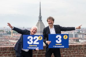 Ryanair: in inverno un terzo velivolo a Torino. Lancio di due nuove rotte