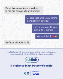 la campagna di comunicazione di Blink