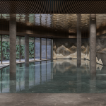 Swimming pool area - render