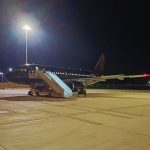 l'aeromobile beOND A320 sulla pista dell'aeroporto RSI