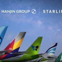 Korean Air e le compagnie aeree dell'Hanjin Group adottano il wi-fi Starlink