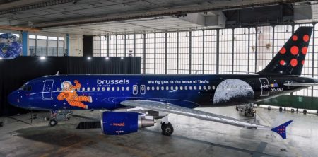 Brussels Airlines: il secondo velivolo dedicato a Tintin atterra oggi a Linate